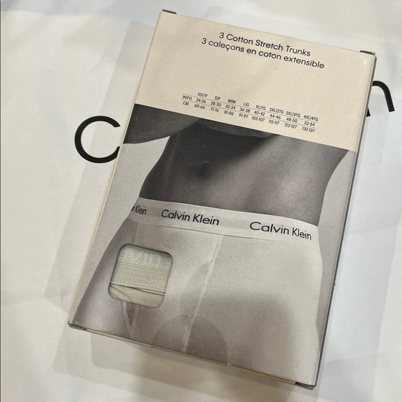 NWT 3-PK Calvin Klein cotton stretch  Trunks color cotton stretch quick dry - Picture 6 of 8